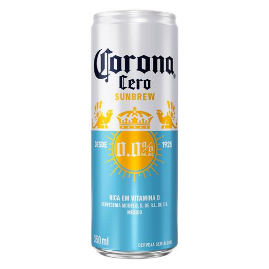 Cerveja Zero Álcool Corona Cero Sunbrew Zero Álcool Lata 350ml - Imagem em destaque