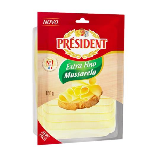 Queijo Mussarela Président Extra Fino Fatiado 150g - Imagem em destaque