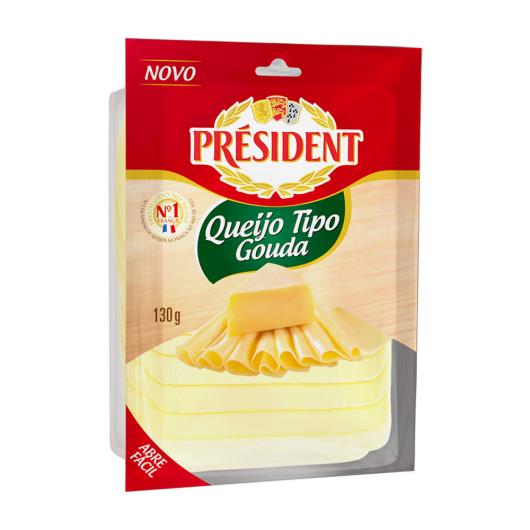 Queijo Gouda Président Fatiado 130g - Imagem em destaque