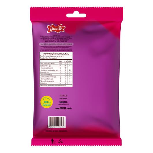 Bala de Goma Laranja, Morango ou Tutti Frutti Docile Mix Docigoma Pacote 90g - Imagem em destaque