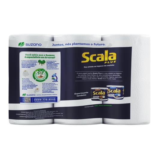 Toalha de Papel Scala Plus Pacote 3 Unidades com 120 Folhas Cada - Imagem em destaque