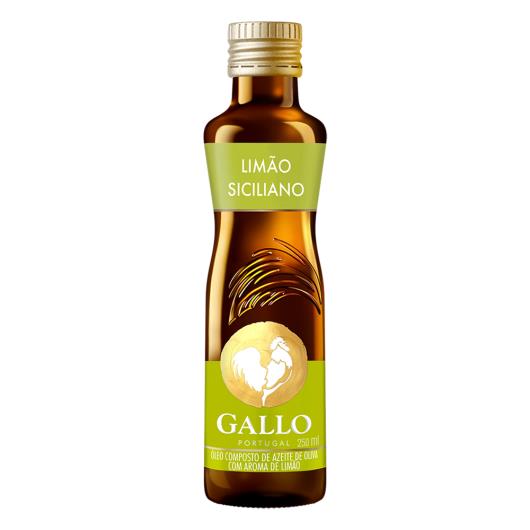 Óleo Composto de Azeite de Oliva Limão Siciliano Gallo Vidro 250ml - Imagem em destaque