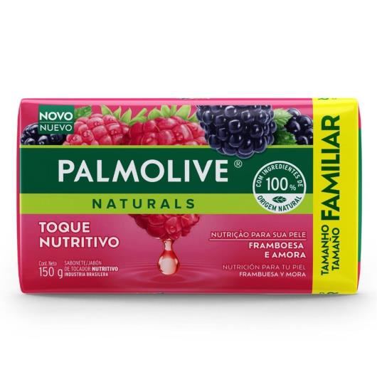 Sabonete em Barra Palmolive Naturals Toque Nutritivo Framboesa e Amora 150g - Imagem em destaque