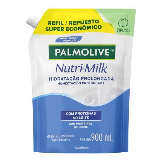 Sabonete Líquido Palmolive Nutri-Milk Hidratação Prolongada Sachê 900ml Refil Econômico - Imagem em destaque