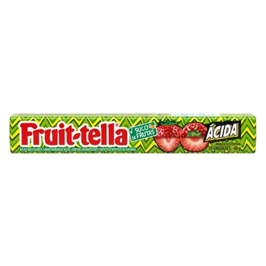 Bala Fruit-Tella Ácida Morango Pacote 40g - Imagem em destaque