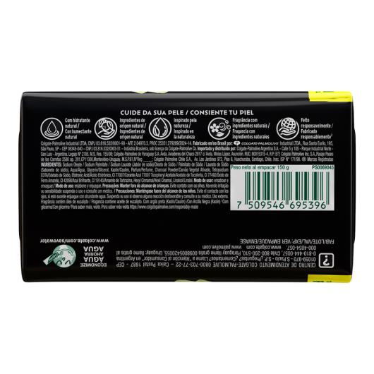 Sabonete Barra Palmolive Naturals Sensação Purificante Argila Preta e Óleo de Eucalipto 150g Tamanho Familiar - Imagem em destaque