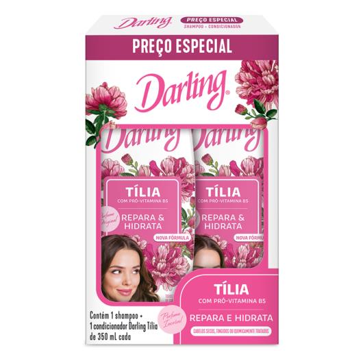 Kit Shampoo + Condicionador Darling Tília Repara e Hidrata 350ml Cada - Imagem em destaque