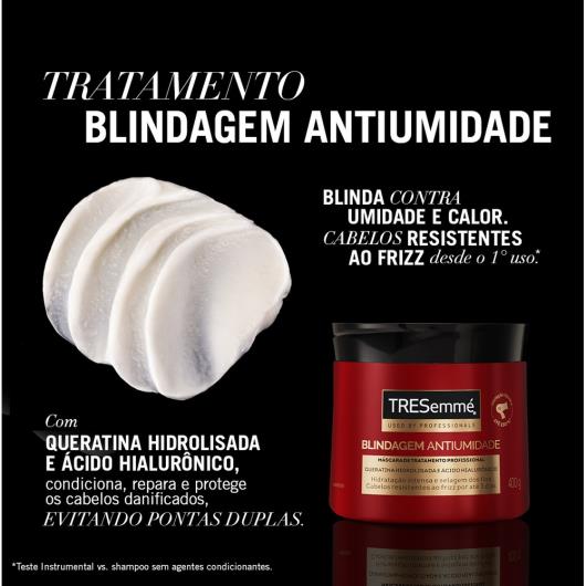 Máscara capilar tratamento blindagem e antiumidade Tresemmé 400g - Imagem em destaque