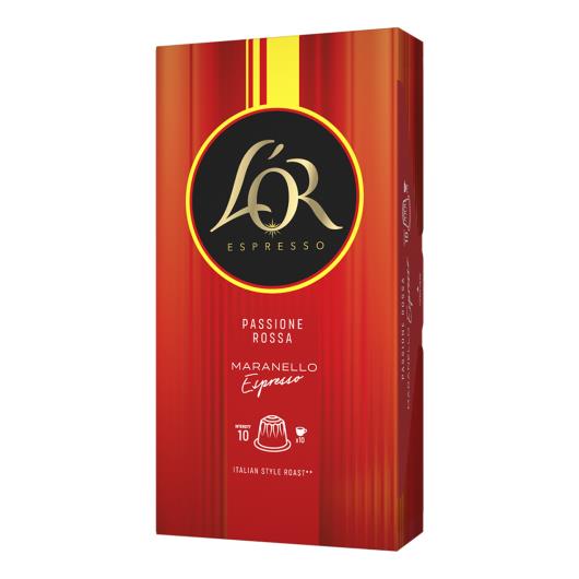 Café em Cápsula Torrado e Moído Espresso Maranello L'or Passione Rossa Caixa 52g 10 Unidades - Imagem em destaque