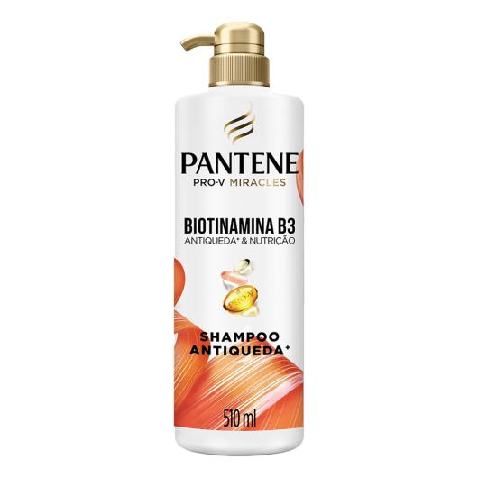 Shampoo Pantene Biotinamina B3 Antiqueda & Nutrição Frasco 510ml Pump - Imagem em destaque