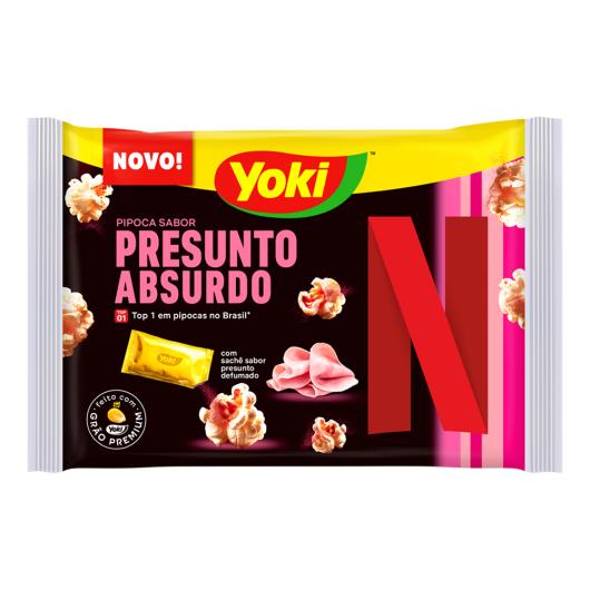 Pipoca para Micro-Ondas Yoki  Presunto Absurdo com Sal Netflix 95g - Imagem em destaque