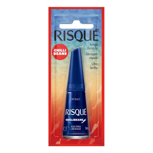Esmalte Risqué Chilli Beans Asas para Liberdade Metálico Blister 8ml - Imagem em destaque