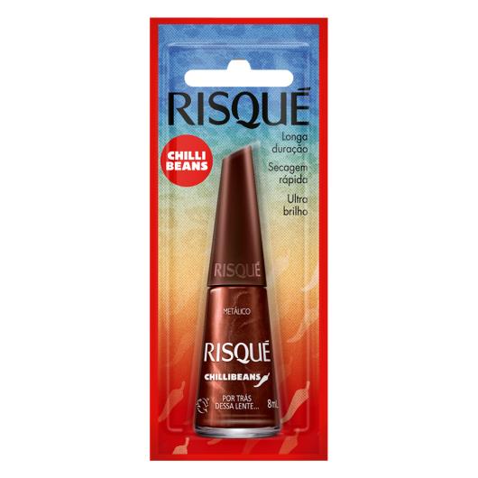 Esmalte Metálico Risqué Chilli Beans Por Trás Dessa Lente... Blister 8ml - Imagem em destaque