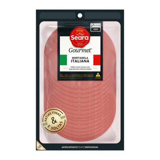 Mortadela Italiana Defumada Seara Gourmet Fatiada 100g - Imagem em destaque
