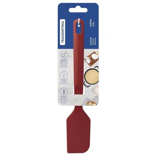 Espátula silicone vermelha Tramontina Softta Unidade - Imagem em destaque