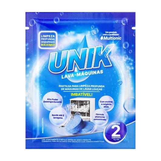 Pastilha Unik Lava-Máquinas Envelope 2 Unidades 10g Cada - Imagem em destaque