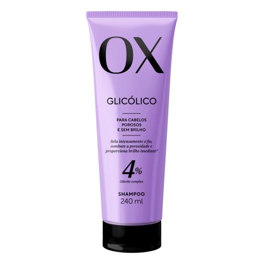 Shampoo OX Cosméticos Glicólico Bisnaga 240ml - Imagem em destaque