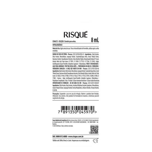 Esmalte Risqué Chilli Beans A Onça que Habita em Mim Blister 8ml - Imagem em destaque