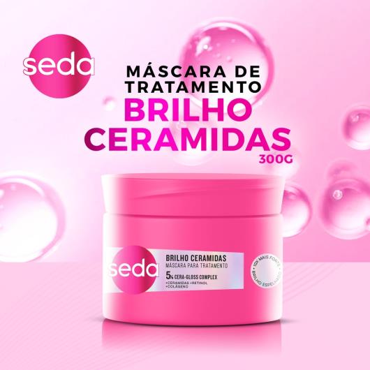Máscara de Tratamento Seda Brilho Ceramidas Pote 300g - Imagem em destaque