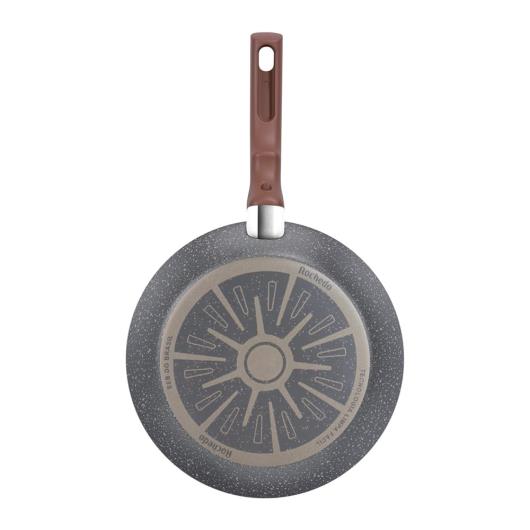 Frigideira Rochedo Natural Stone Antiaderente Minerium Alumínio de Alta Espessura 2mm 24cm - Imagem em destaque