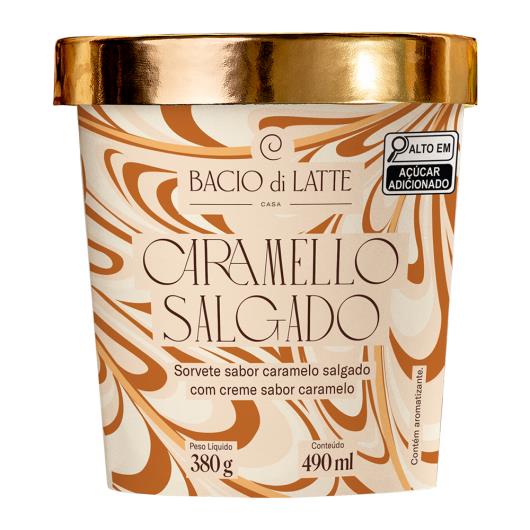 Sorvete Bacio di Latte Caramelo Salgado Pote 490ml - Imagem em destaque