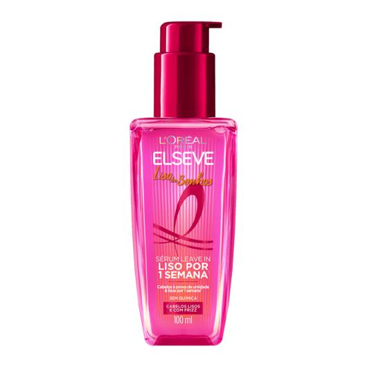 Leave-In Sérum L'oréal Paris Elseve Liso dos Sonhos Frasco 100ml Pump - Imagem em destaque