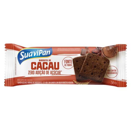 Biscoito zero adição de açúcar cacau Suavipan 36g - Imagem em destaque
