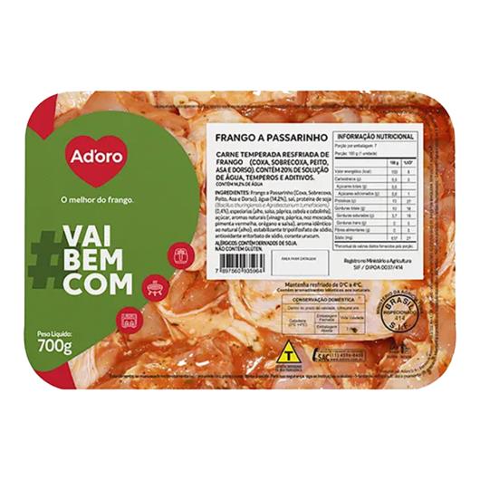 Frango à Passarinho Ad'oro Temperado RESFRIADO Bandeja 700g - Imagem em destaque