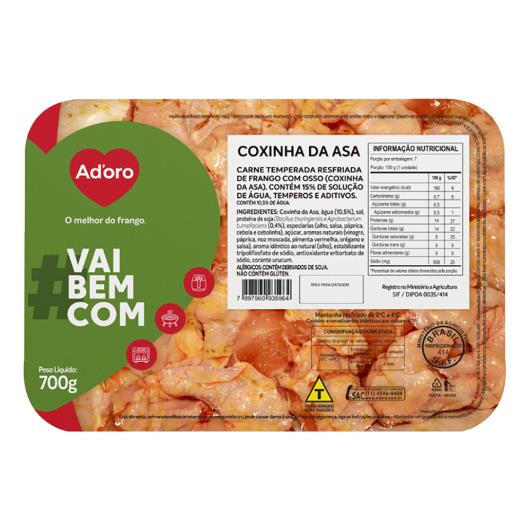 Coxinha da Asa de Frango Ad'oro Temperada RESFRIADA bandeja 700g - Imagem em destaque