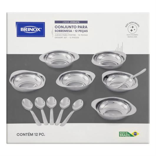 Conjunto Sobremesa Brinox 12 Peças - Imagem em destaque