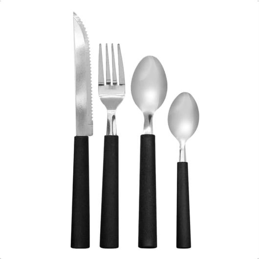 Faqueiro Brinox Riviera Preto 24 Peças - Imagem em destaque