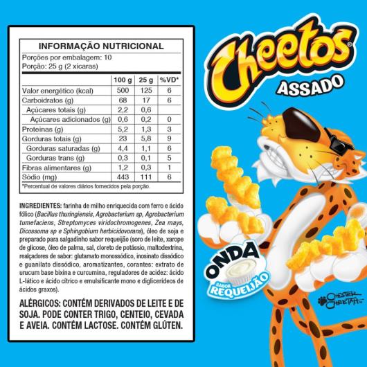 Salgadinho Onda Requeijão Elma Chips Cheetos 250g - Imagem em destaque