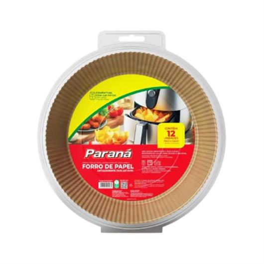Forma de Papel para Air Fryer Paraná Redonda 20x4.5cm 12un - Imagem em destaque