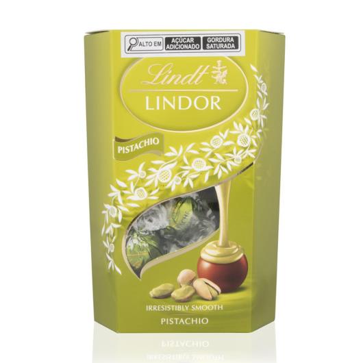 Bombons Chocolate Lindt Lindor Ao Leite com Pistache 200g 16 unidades - Imagem em destaque