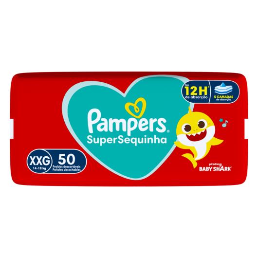 Fralda Descartável Infantil Pampers SuperSequinha XXG Pacote 50 Unidades - Imagem em destaque