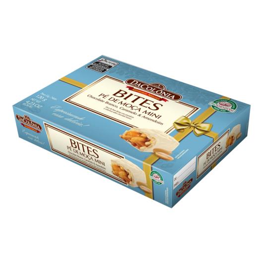 Mini Pé de Moça DaColônia Bites Cobertura Chocolate Branco Caixa 120g - Imagem em destaque
