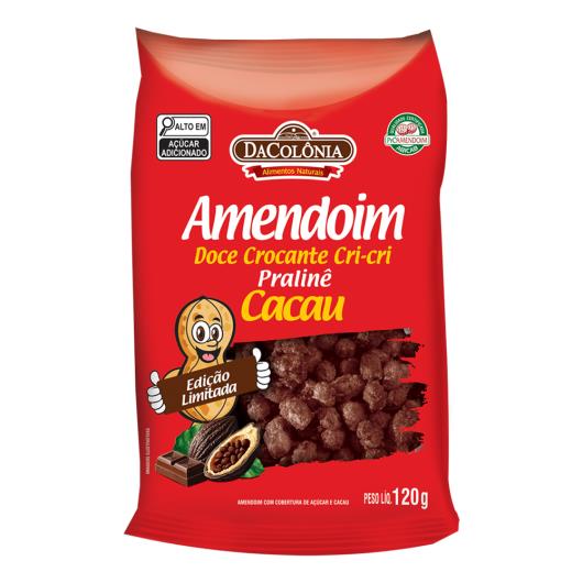 Amendoim Cri-Cri Pralinê Cacau DaColônia Pacote 120g - Imagem em destaque