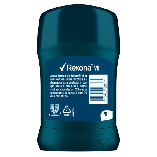 Antitranspirante Stick Rexona V8 Dry Men 45g - Imagem em destaque