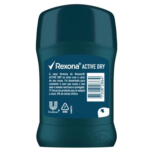 Antitranspirante Stick Rexona Active Dry Men 45g - Imagem em destaque