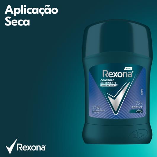 Antitranspirante Stick Rexona Active Dry Men 45g - Imagem em destaque