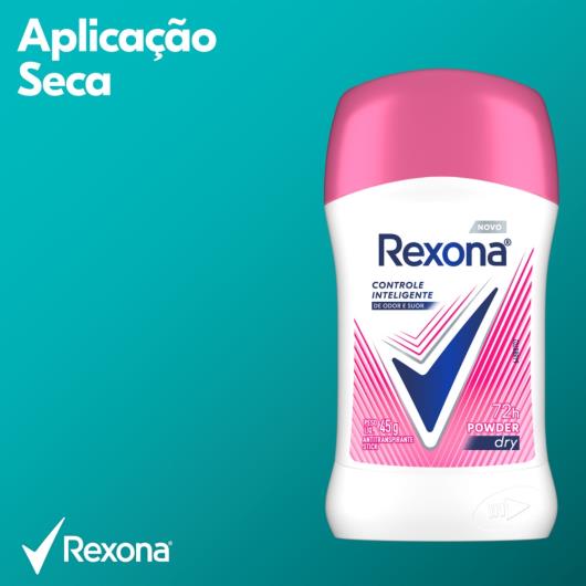 Antitranspirante Stick Rexona Powder Dry 45g - Imagem em destaque