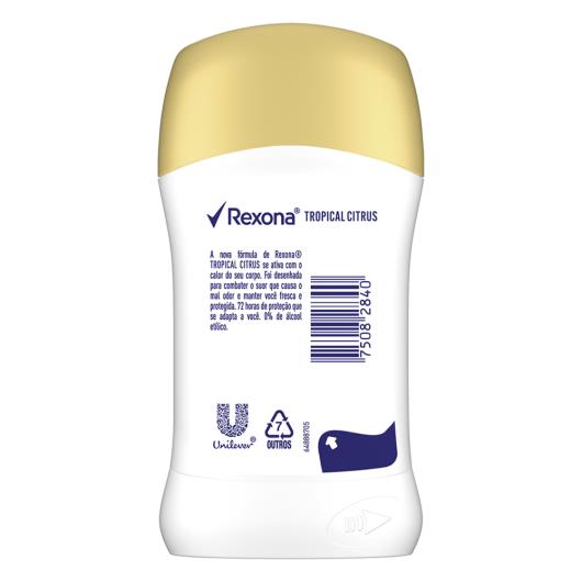 Antitranspirante Stick Tropical Citrus Rexona Dry 45g - Imagem em destaque