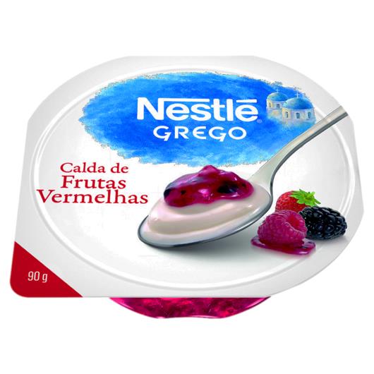 Iogurte Grego Nestlé Calda Frutas Vermelhas Pote 90g - Imagem em destaque
