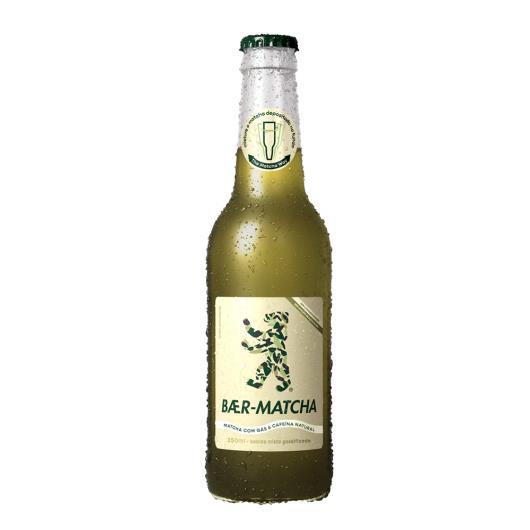 Chá gaseificado verde com maçã e gengibre Baer Matcha vidro 350ml - Imagem em destaque