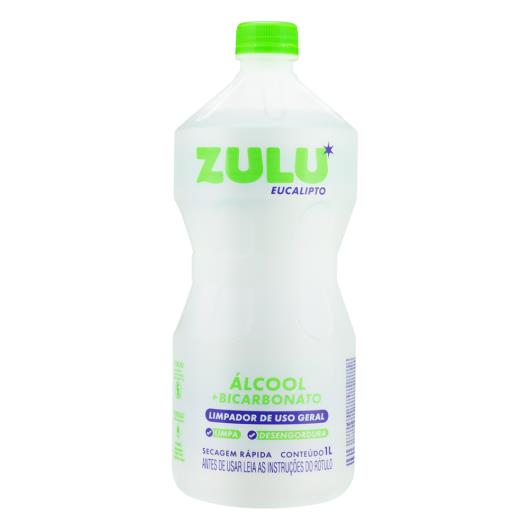Álcool Zulu com Bicarbonato Eucalipto Frasco 1l - Imagem em destaque