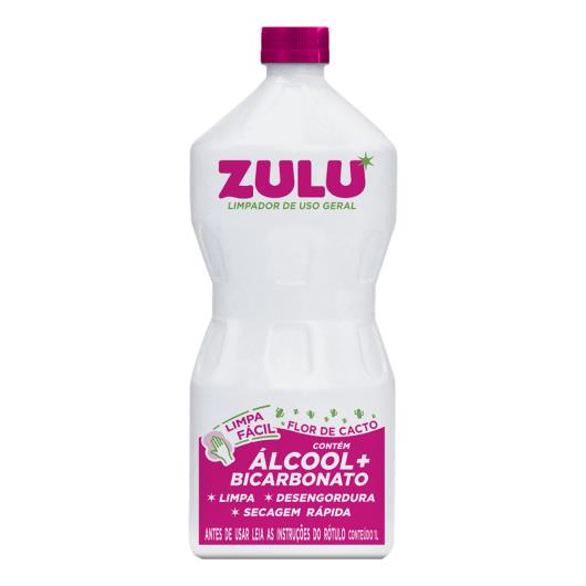 Álcool com Bicarbonato Zulu Flor de Cacto Frasco 1l - Imagem em destaque