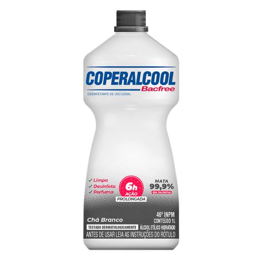 Álcool Líquido 46º INPM Chá Branco Coperalcool Bacfree Frasco 1l - Imagem em destaque