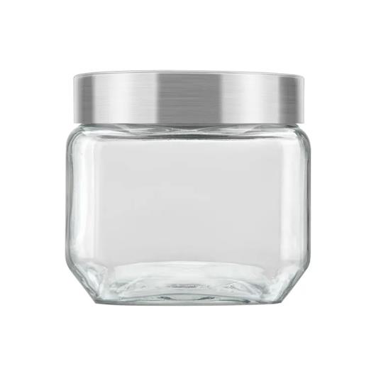 Pote de Vidro Invicta Colorido Quadrado 800ml - Imagem em destaque