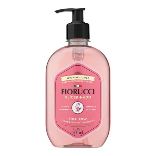 Sabonete líquido glicerinado fiori rosa Fiorucci 400ml - Imagem em destaque