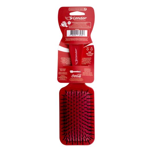Escova para Cabelo Raquete Coca-Cola Condor Unidade - Imagem em destaque